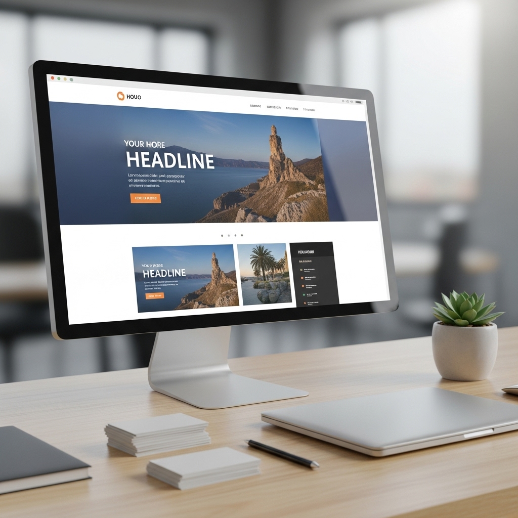 Featured project portfolio example showing professional web design
