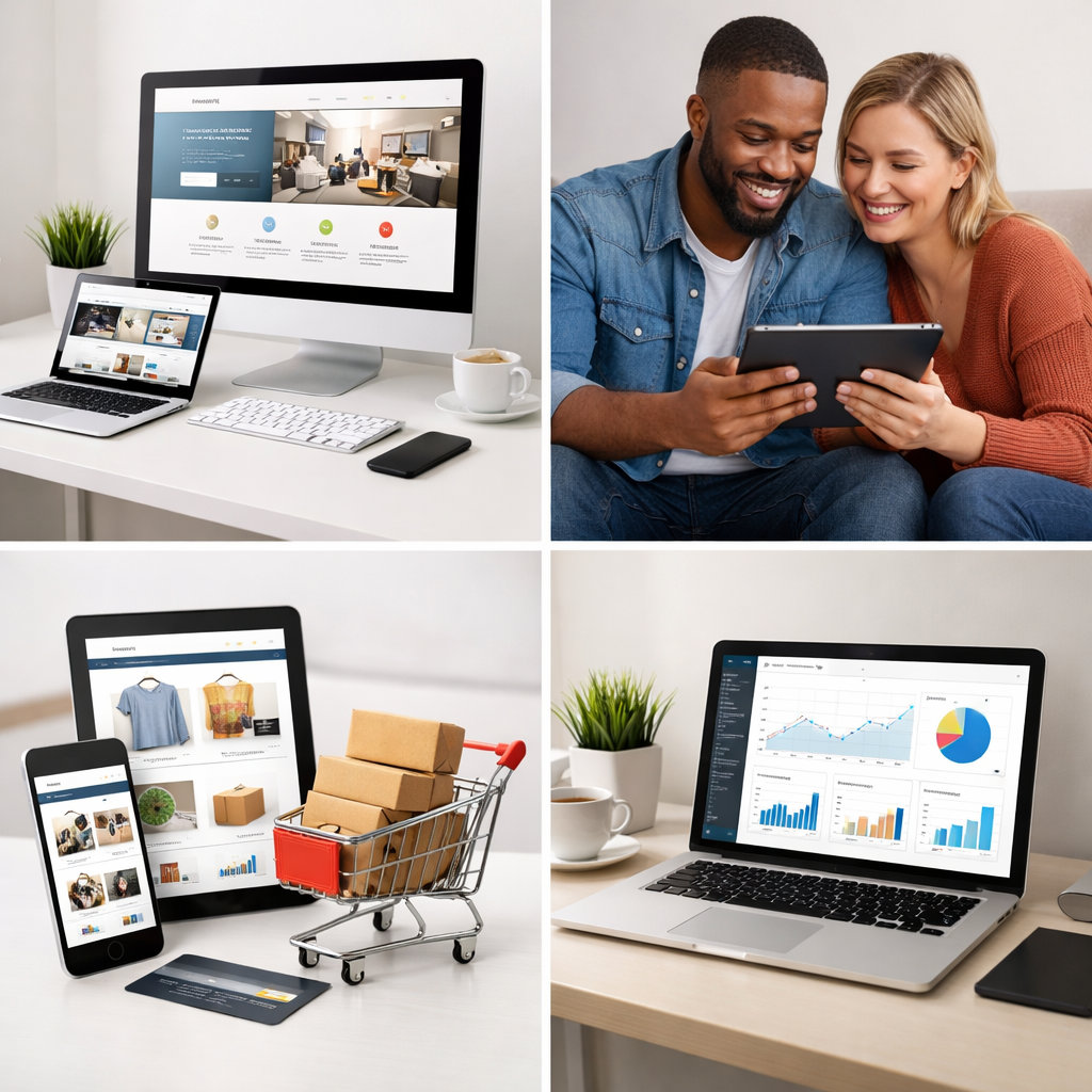 Web design services overview showing professional website design and development